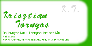 krisztian tornyos business card